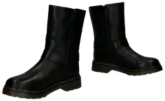 WKLY. naisten nahkaiset biker-bootsit Rock - Blk - 4