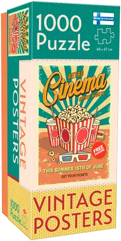 Tactic palapeli Vintage Posters Retro Cinema 1000 palaa - 1