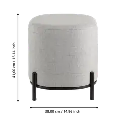 EGLO jakkara Mashike Ø38 cm harmaa - 3