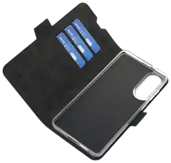 Wave Book Case, Samsung Galaxy S25 Edge 5G, Musta - 4