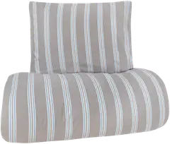 House pussilakanasetti Stripe 50280 150 x 210 cm + 55 x 65 cm harmaa/t.sininen/valk - 1