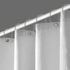 Ihanin suihkuverhorenkaat läpinäkyvä 10 kpl - 2