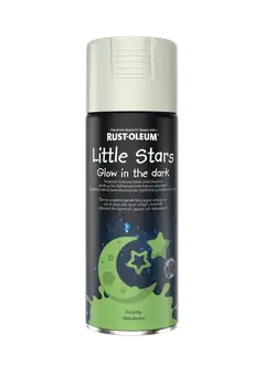 Rust-Oleum Little Stars Glow in the Dark pimeässä hohtava maali 400ml Spray Kuupöly - 1