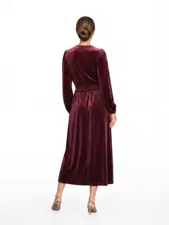 London Fog naisten juhlamekko 218L402624 - wine red - 4