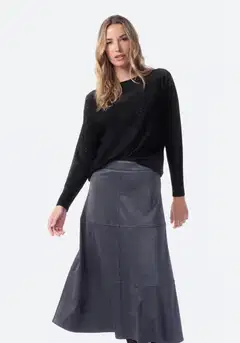 TEX naisten neulospusero glitter I291427 - BLACK 1 - 2