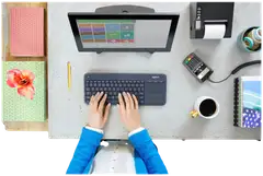 Logitech näppäimistö langaton K400 Plus musta - 7