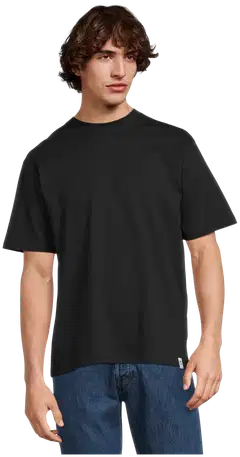 WKLY. miesten t-paita basic oversize 195W482406 - BLACK - 1