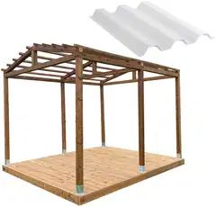PatioN°rd Harju pergola 3x3 valokatteella - 1