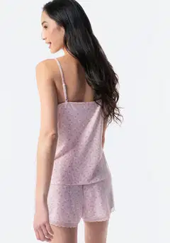 TEX naisten shortsipyjama I279927 - pink - 2