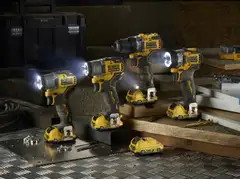 Dewalt hiiliharjaton 12v xr 2-nopeuksinen akkuporakone dcd701d2, 2x2ah - 3