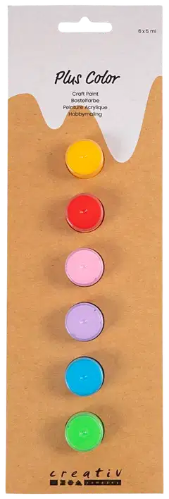 Creativ Company plus color -ask.maali värikäs 6x5ml - 2