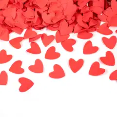 Konfettitykki sydän 40 cm, punainen - 2