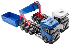 EMEK Scania CR vaihtolava-auto, värilajitelma, sininen ja valkoinen - 2