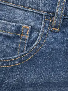 WKLY. naisten farkut Flare fit - Tinted d.blue - 5