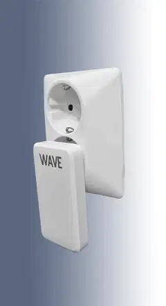 Wave 65W Pikalataava Slim GaN -verkkolaturi, 1 x USB Type-C + 1 x USB-A, Valkoinen - 3