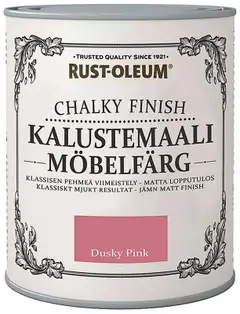 Rust-Oleum Chalky Finish 750ml kalustemaali runsaspigmenttinen hajuton vesiohenteinen vaaleanpunainen - 1