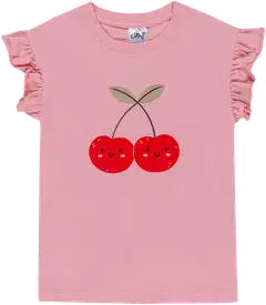 Ciraf lasten t-paita frilla 25TC261613 - Candy Pink 14-1911 Tcx - 1