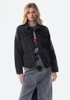 TEX naisten farkkutakki I978897 - GREY DARK - 1