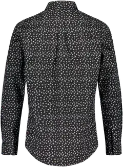 London Fog miesten kauluspaita SF Flower AOP2 - BLACK - 2