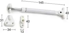 Habo aukipitolaite 232 alumiini 145mm valkoinen - 1