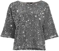 House naisten juhlapusero Glitter 213H264031 - silver - 2