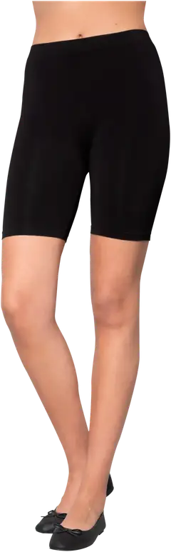 House naisten saumattomat viskoosishortsit - BLACK - 1