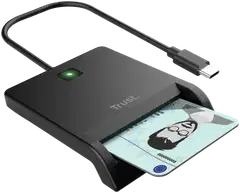 Trust Primo DNI älykortinlukija USB-C/USB-A - 1