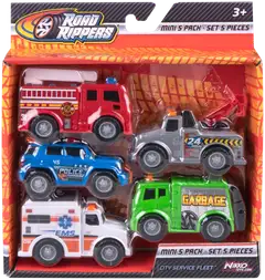 ROAD RIPPERS Mini 5pk City Service 10cm - 2