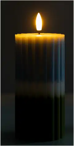 House LED-vahakynttilä Raidat 15 cm vaaleansininen - 3