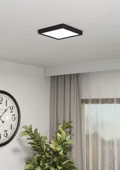 EGLO kattovalaisin Fueva 6 LED 10,5W CCT 22x22 cm musta - 8