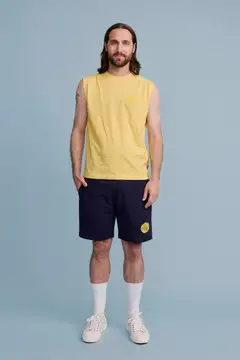 Finlayson miesten hihaton t-paita Elefantti - Yellow - 3
