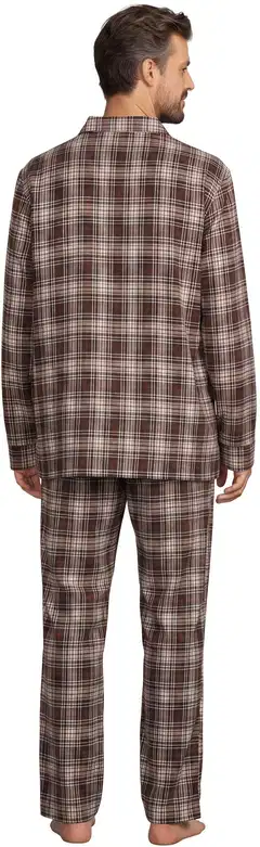 Reino&Aino miesten flanellipyjama - BROWN - 9