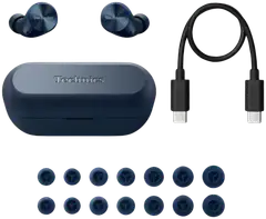 Technics langattomat vastamelunappikuulokkeet EAH-AZ60M2EA sininen - 5