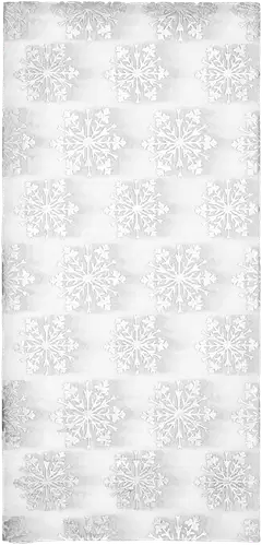 J.K. Primeco Silkkipaperi Lumihiutale hopea 5ark - 2