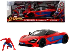 Jada - Marvel Spider-Man McLaren 720S 1:24, 19 cm auto ja Spider-Man hahmo, die-cast - 1