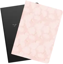 Notebook Flower & Notes A5 2 pack - 1