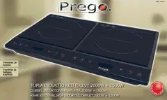 Prego induktiokeittolevy 2-osainen 2000W+1500W - 2