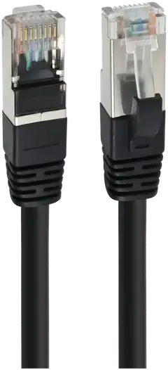 Wave S/FTP CAT6a Ethernet parikaapeli, 5m, Musta - 1
