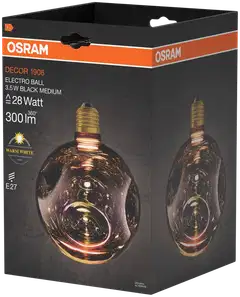 Osram LED-sisustuslamppu Decor Electro 3,5W E27 musta - 3