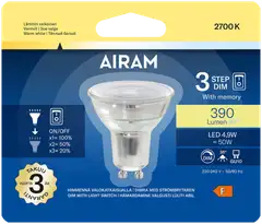 Airam LED PAR16 3-Step himmennys 5W GU10 - 2