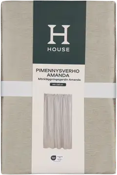 House pimennysverho Amanda 140 x 250 cm - BEIGE - 2