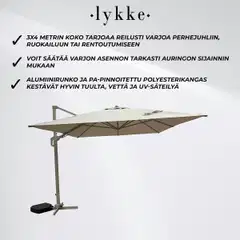 Lykke aurinkovarjo nordlys, beige - 3