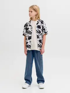 JJ REBEL JUNIOR lasten farkut - Blue denim - 3