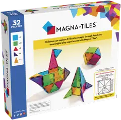 MAGNA-TILES® Clear Colours 32 osaa -magneettirakennussarja - 3