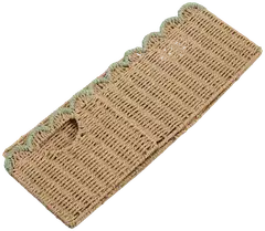 Zeller säilytyskori mintunvärinen paperinen piparkakkureunainen - 3