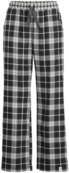 WKLY. naisten flanelliyöhousut 212W382649 - Black check - 2