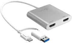 j5create USB-C 2 x HDMI adapteri - 1