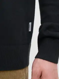 JJ Rebel miesten neulepusero JREBCALLUM - BLACK - 4