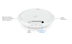 Ubiquiti kattoon asennettava tri-band WiFi 7 -tukiasema skannausradiolla U7-Pro-Max - 9
