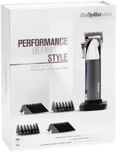 BaByliss hiustenleikkuukone Super X Metal Chrome - 13